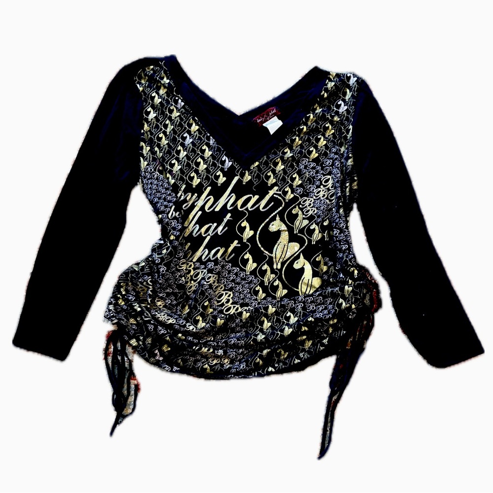 vintage y2k mcbling baby phat blouse